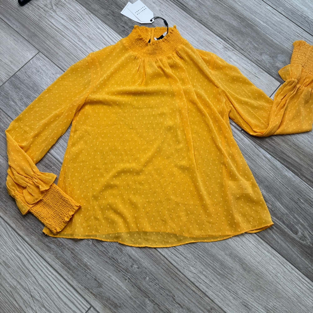 ENGLISH Factory Mustard Yellow Long Sleeve Top - Picture 7 of 11